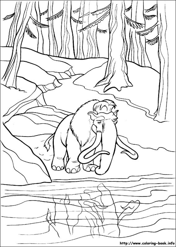 Ice Age coloring picture